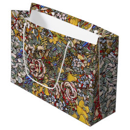 Bolsa De Regalo Grande Floral botánica de vidrio templado