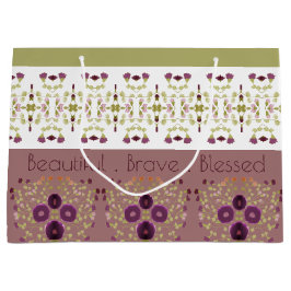 Bolsa De Regalo Grande Floral Delicada Y Patterada