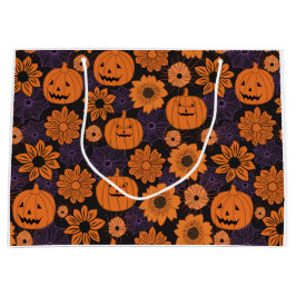 Bolsa De Regalo Grande Floral Halloween