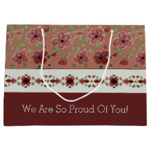 Floral marrón elegante