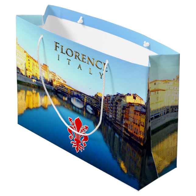 Bolsa De Regalo Grande Florencia - Ponte Vecchio (Angulo reverso)
