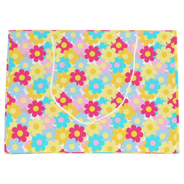 Bolsa De Regalo Grande Flores cortas (Anverso)