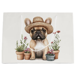 Bolsa De Regalo Grande Flores de Bulldog en Francia