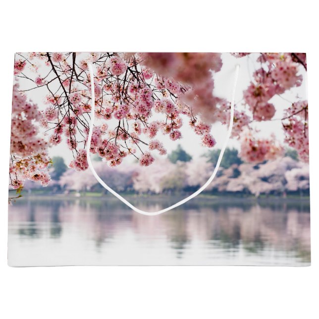 Bolsa De Regalo Grande Flores de cerezo (Anverso)