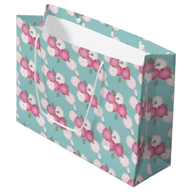 Bolsa De Regalo Grande Flores de cerezo japonesas (Angulo Anverso)