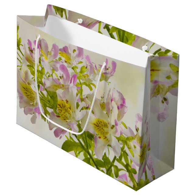Bolsa De Regalo Grande Flores de mariposa (Angulo Anverso)
