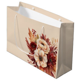 Bolsa De Regalo Grande Flores de otoño acuáticas-