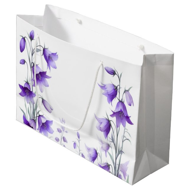 Bolsa De Regalo Grande Flores puras elegantes (Angulo Anverso)