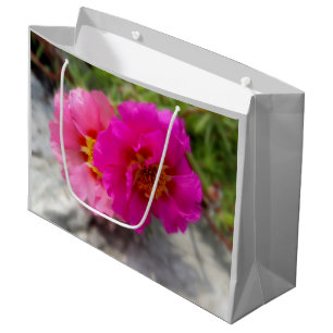 Bolsa De Regalo Grande Flores rosas al sol