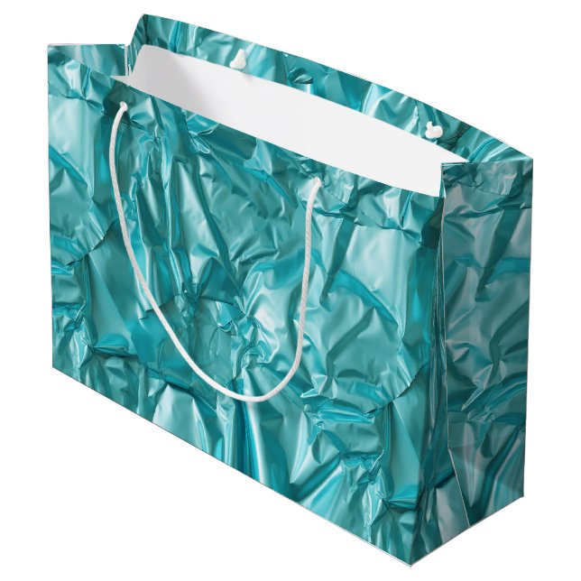 Bolsa De Regalo Grande Foil Crinkle Pattern (Angulo reverso)