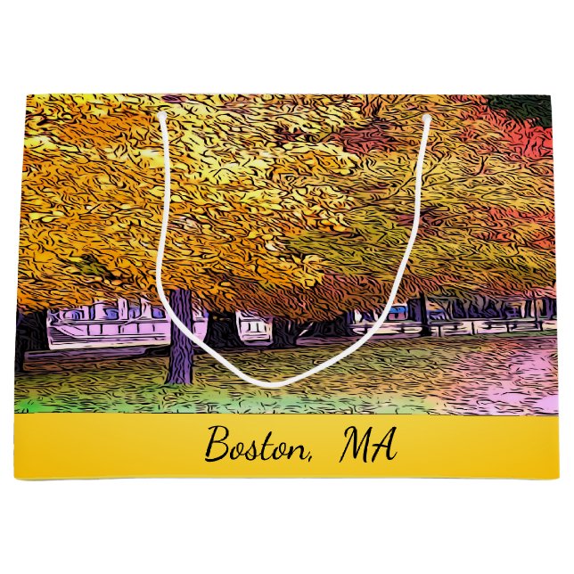 Bolsa De Regalo Grande Foliage otoño de Massachusetts (Anverso)