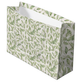 Bolsa De Regalo Grande follaje verde bonito