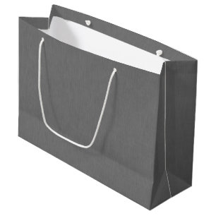 Bolsa De Regalo Grande Fondo gris visual calmado y simple con textura
