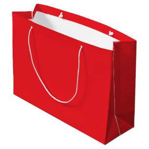 Bolsa De Regalo Grande Fondo Sólido Rojo