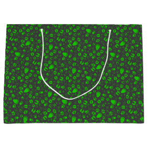 Bolsa De Regalo Grande Foot prints 01.b.green DGrey BG