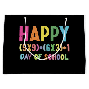 Bolsa De Regalo Grande Fórmula Matemática 100 Días De Colegio Profesor De