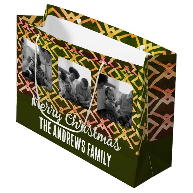 Bolsa De Regalo Grande Foto de familia navidades Ecológica oleícola geomé (Angulo Anverso)