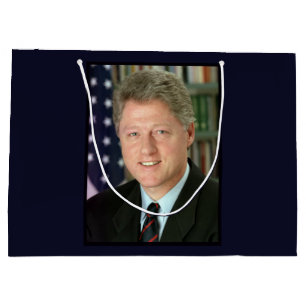 Bolsa De Regalo Grande Foto de la Casa Blanca del presidente Bill Clinton