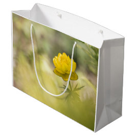 Bolsa De Regalo Grande Foto de la naturaleza de las flores amarillas