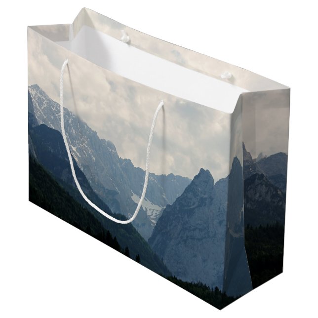 Bolsa De Regalo Grande Foto de la naturaleza de las montañas alpinas (Angulo Anverso)