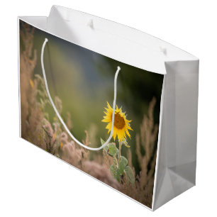 Bolsa De Regalo Grande Foto de la naturaleza del girasol