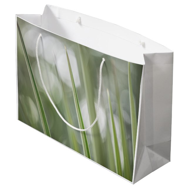 Bolsa De Regalo Grande Foto de la vegetación verde (Angulo reverso)