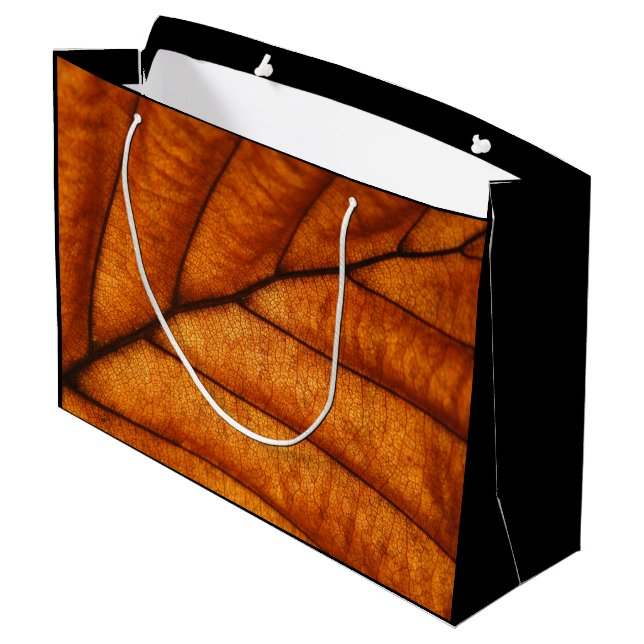Bolsa De Regalo Grande Foto de Leaf Nature (Angulo reverso)