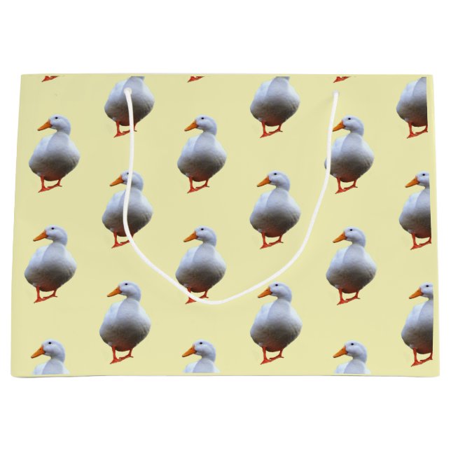 Bolsa De Regalo Grande Foto de pato (Anverso)