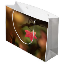 Bolsa De Regalo Grande Foto de Red Leaf Nature