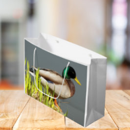 Bolsa De Regalo Grande Foto de vida silvestre Mallard Duck