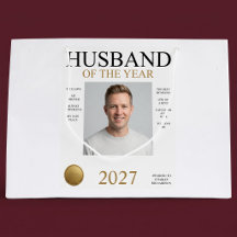 Foto del marido del año (solo blanco)