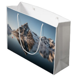 Bolsa De Regalo Grande Foto del paisaje de la montaña Lofoten