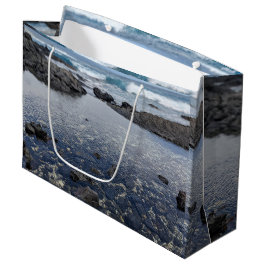 Bolsa De Regalo Grande Foto del paisaje oceánico hawaiano