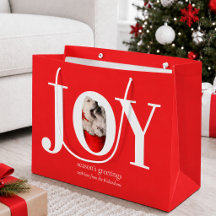 Foto personalizada Alegría Navidad Roja