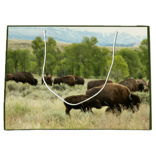 Bolsa De Regalo Grande Fotografía de animales de la naturaleza de Wyoming
