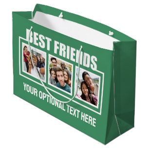 Bolsa De Regalo Grande Fotos, texto y color de los mejores amigos persona