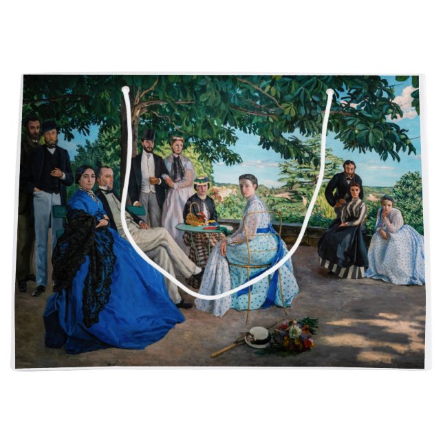 Bolsa De Regalo Grande Frederic Bazille - La Reunión Familiar (Anverso)