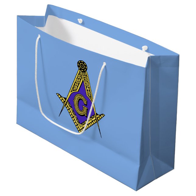 Bolsa De Regalo Grande Freemason (azul) (Angulo Anverso)