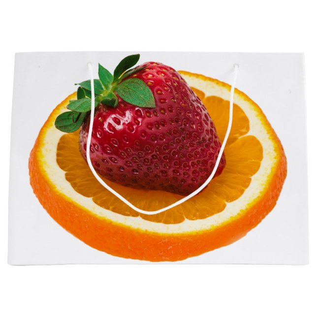 Bolsa De Regalo Grande Fresa y naranja (Anverso)