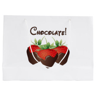 Bolsa De Regalo Grande Fresas de chocolate  
