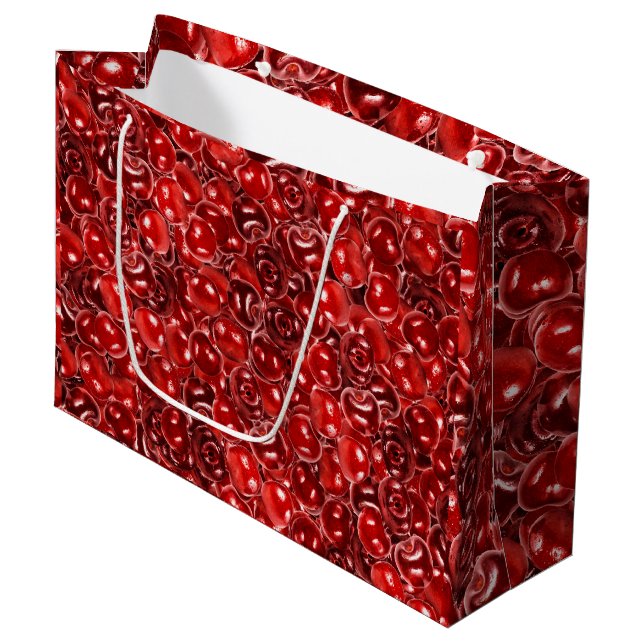Bolsa De Regalo Grande Fresas dulces (Angulo Anverso)