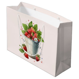 Bolsa De Regalo Grande Fresas frescas recolectadas en un cubo
