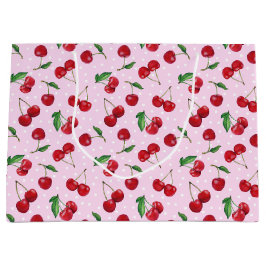 Bolsa De Regalo Grande Fresca cerezas dulces