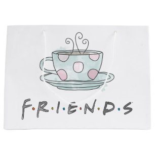 Bolsa De Regalo Grande FRIENDS™ Taza de Café Acuarela
