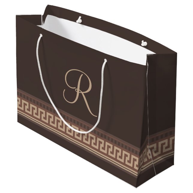 Bolsa De Regalo Grande Frontera de clave griega (Angulo reverso)