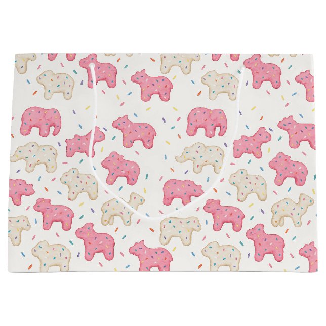 Bolsa De Regalo Grande Frosted Circus Animal Cookie (Anverso)