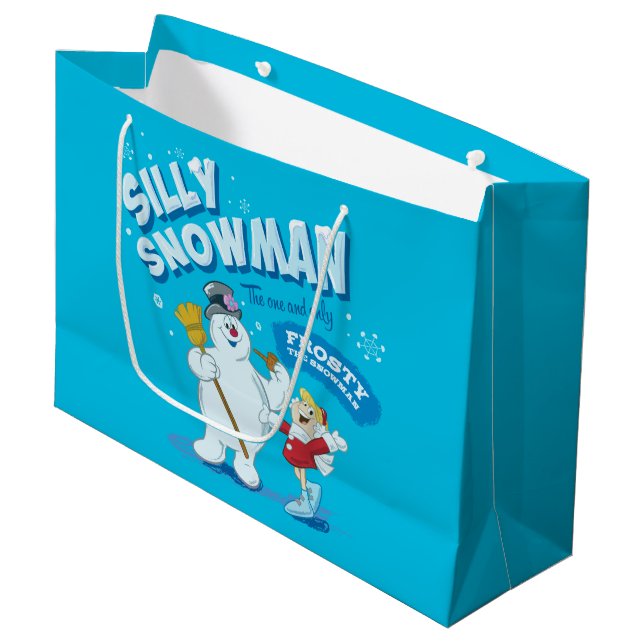 Bolsa De Regalo Grande Frosty the Snowman™ | "Silly Snowman" (Angulo Anverso)