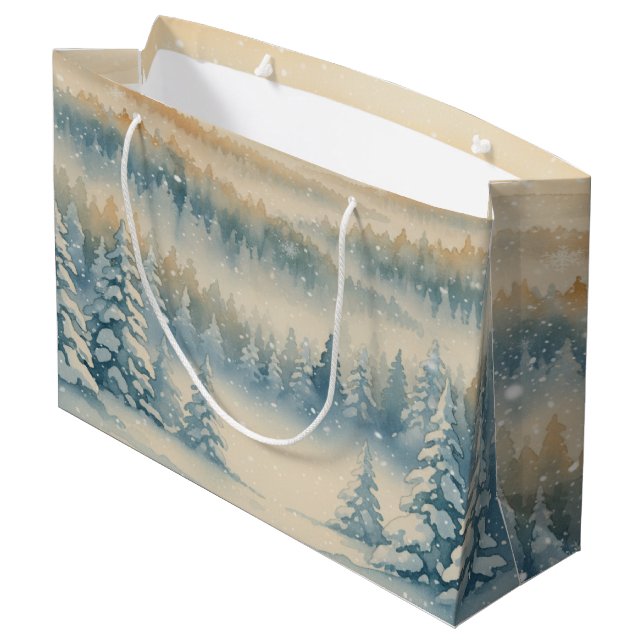 Bolsa De Regalo Grande Frozen Dreams Snowy Landscape (Angulo reverso)
