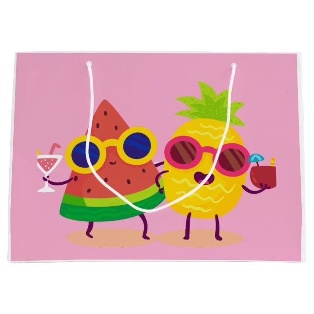 Bolsa De Regalo Grande Fruití doble son gemelos (Anverso)