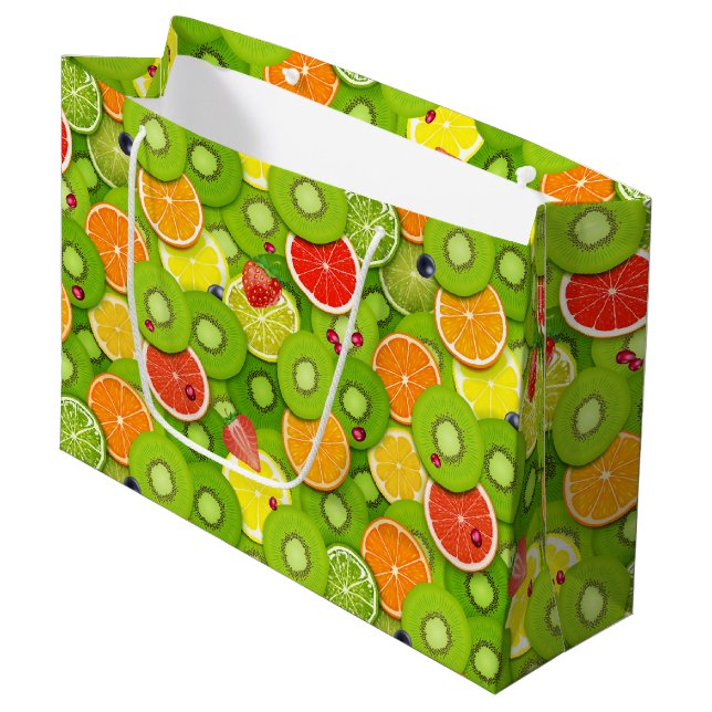 Bolsa De Regalo Grande Frutas de verano 2 (Angulo Anverso)